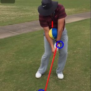 Golf Impact position