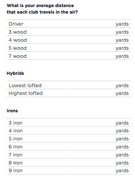 distance control golf
